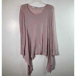Absolutely‎ Abigails Linen Lagenlook Tunic XL Asymmetrical Dusty Pink Linen